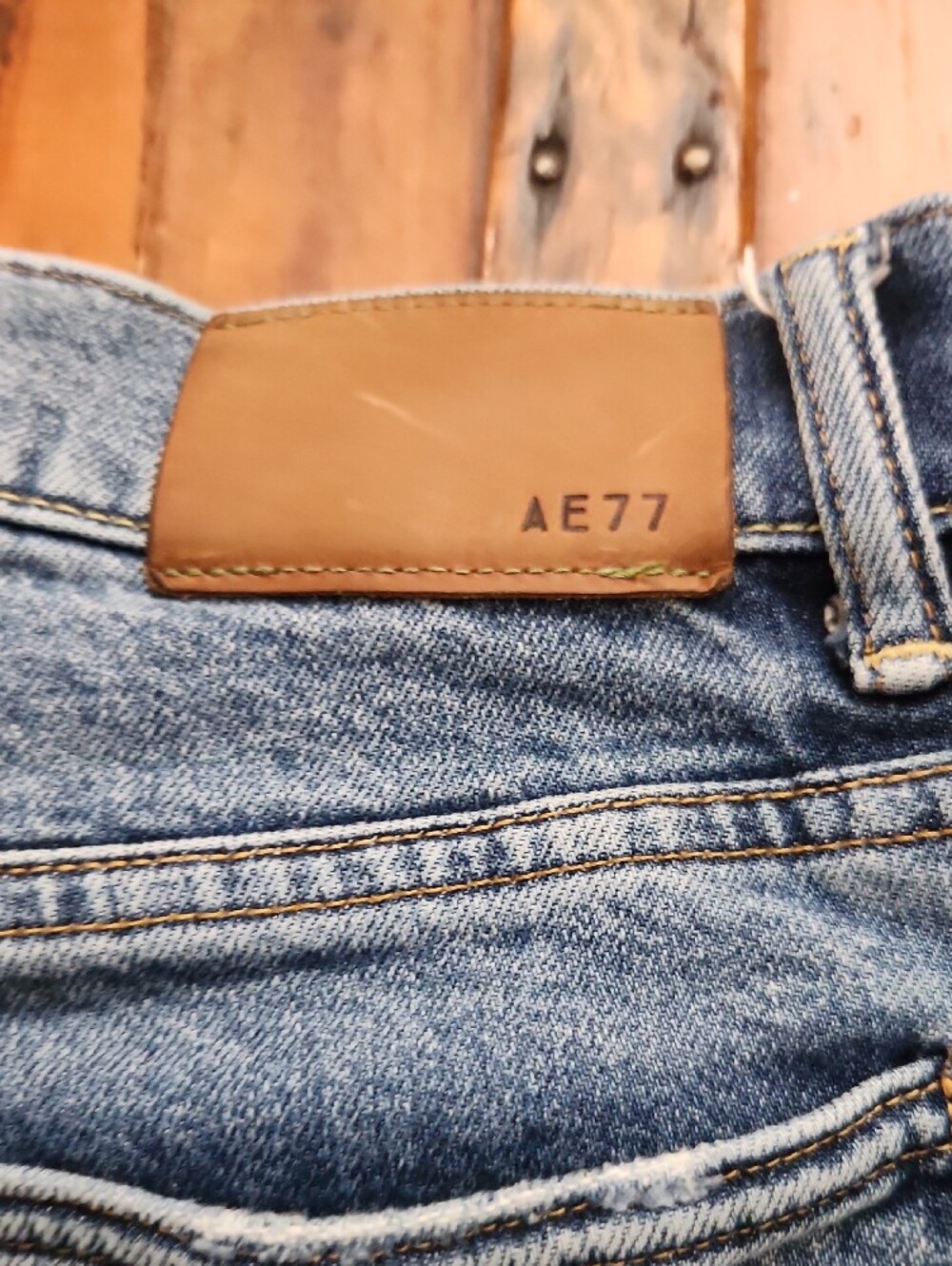 American Eagle AE77 Straight Cropped Jeans Size 2R - Picture 4 of 7
